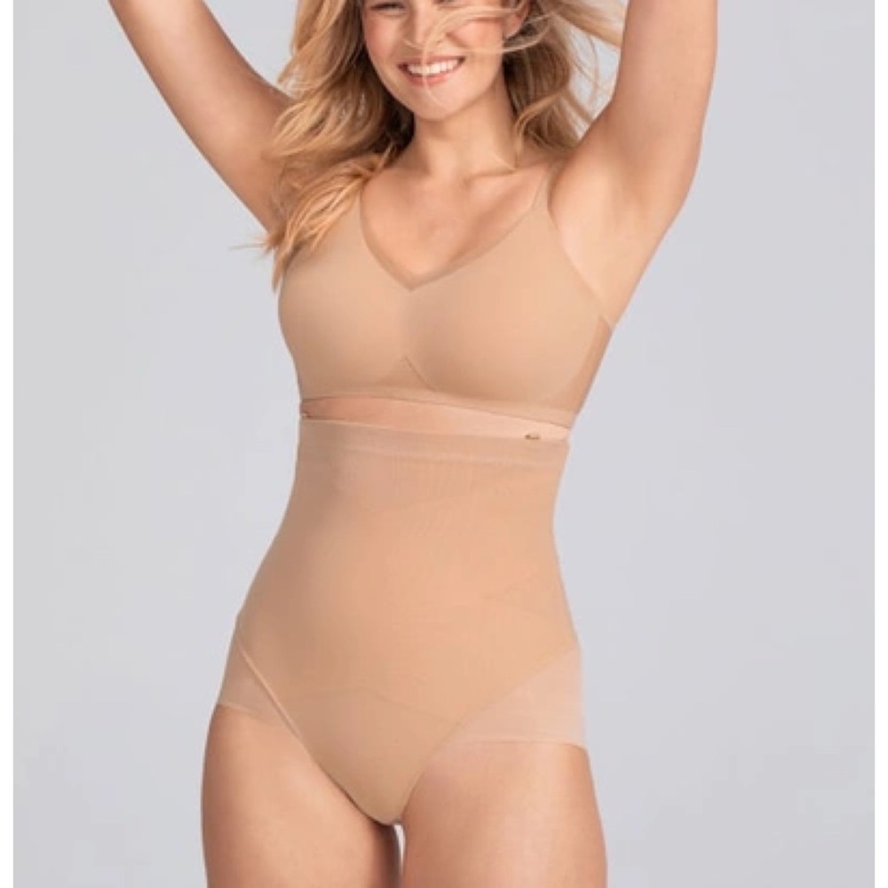 Honeylove Super Power Briefs Sand Nude Shape-wear Soft No STRAPS NEW Size 1x